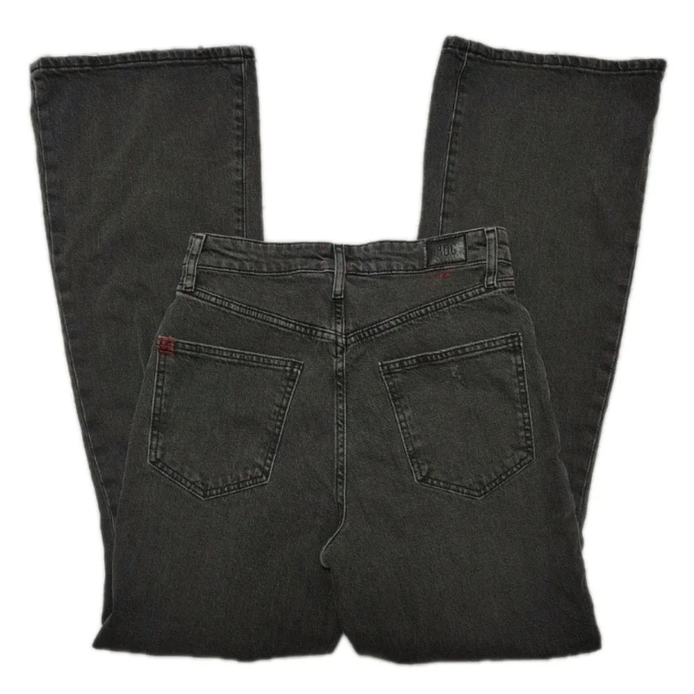 BDG Urban Outfitters Stretch High Rise Flare Black Distressed Jeans Women's 27